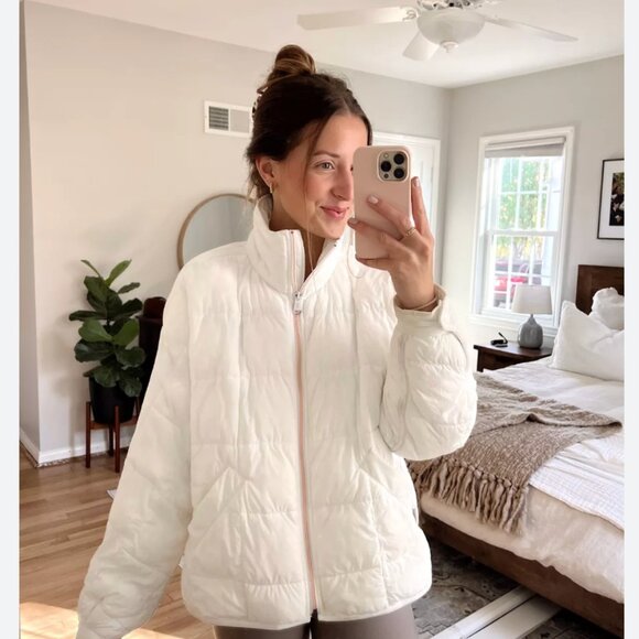 Free People Movement Pippa Packable Puffer Jacket -White - Small - Picture 11 of 13
